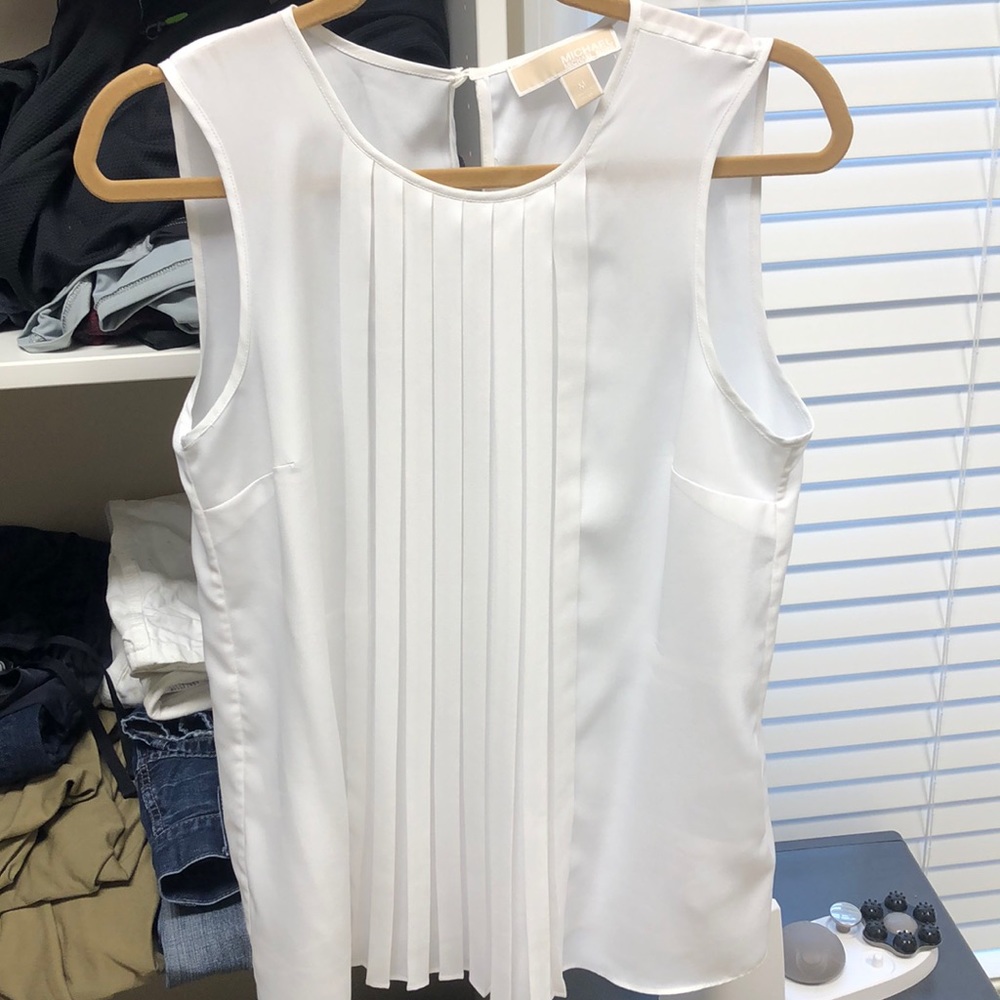 Michael Kors sleeveless white top
